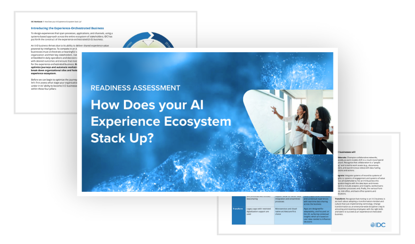 Preview of Workbook, How Does your AI Experience Ecosystem Stack Up?